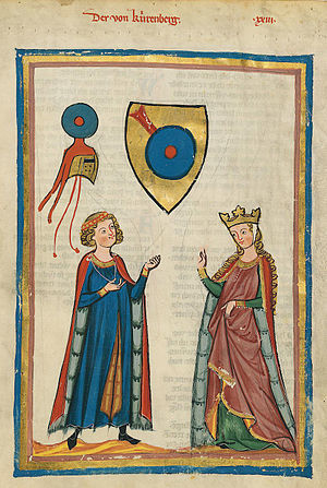 Hofmakerij in de Codex Manesse.