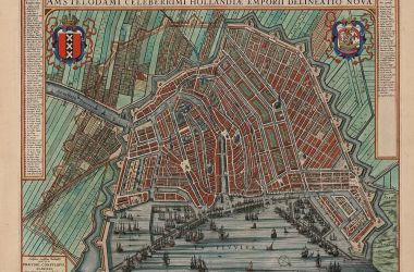 Map of Amsterdam Amstelodami Celeberrimi Hollandiae Emporii Delineatio Nova J Blaeu 1649